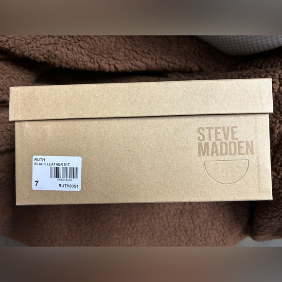 Steve Madden Ruth black leather 7 - Picture 2 of 6